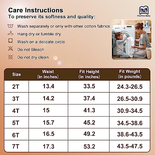 Image of MooMoo Baby 8 Packs Toddler Training Underwear for Boy and Girls Strong Absorbent Cotton Training Pants 2-6T