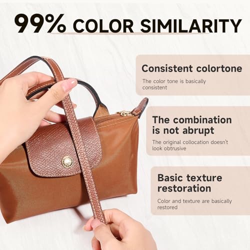 Image of Leather Purse Strap Replacement, Three-speed Adjustment Handbag Crossbody Shoulder Strap Kit for XSmall Tote Bag Women