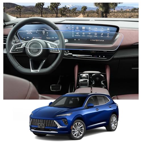 Image of CDEFG 2PCS for 2024 2025 Buick Envision /2025 2026 Enclave Screen Protector, 2025 Buick Envision 2025 Enclave Accessories 30-inch Screen Cover Center Touchscreen Protector HD Clear Anti Glare