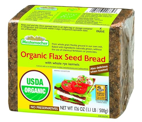 Mestemacher Organic German Bread - Flax Seed (17.6 ounce)