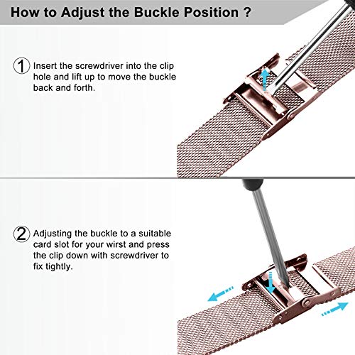 Ouwegaga Vervangende Bandje Compatibel met Apple Watch Bandje 38mm 40mm 42mm 44mm SE, Klassieke Roestvrijstalen Metalen… - Image 8
