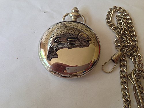 Montre de poche gousset F1 truite en argent poli avec son coffret cadeau fabriqué à Sheffield
