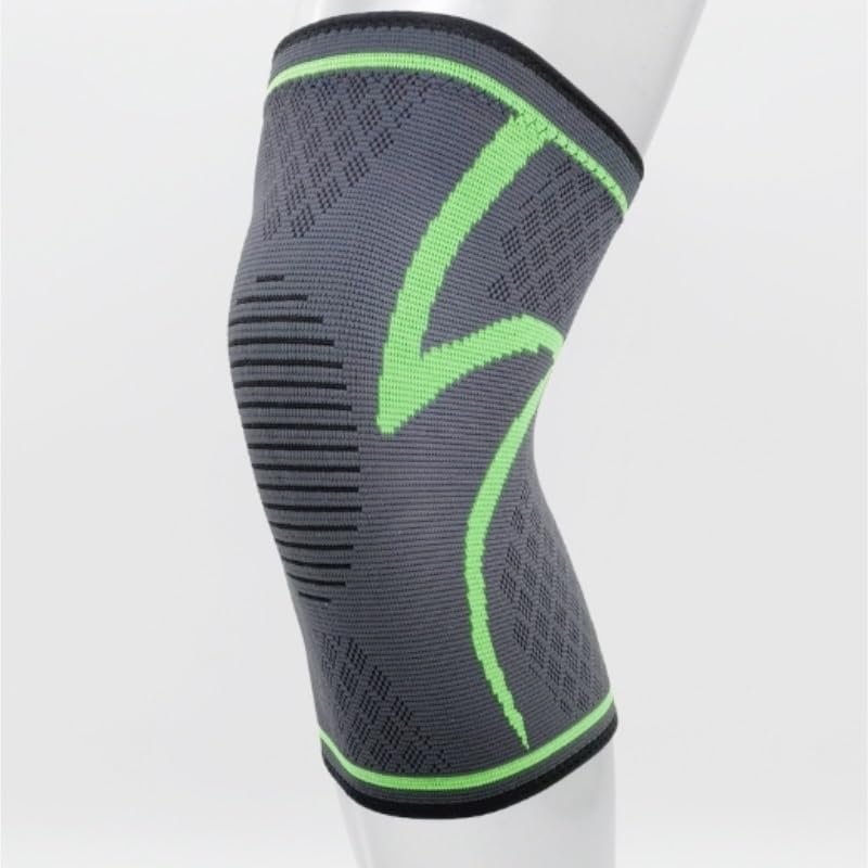 Exercise, protection Sports Knee Pads Nylon Elastic Knitted Warm Protective Gear Cycling Fitness Running Knee Pads for Fitness, cycling, running, playing football(S/M)
