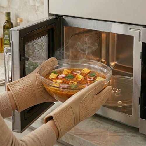 Image of CELLO Zenith Set of 2 Pcs Round Serving Glass Bowl for Kitchen 500 ml, Transparent | Microwave Oven & Dishwasher Safe, Freezer & Fridge Safe, Leadfree Toughened Crystal Glass Bowl for Serving Mixing