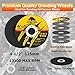 PRETEC 26 Packs Angle Grinder Cutting Flap Grinding Disc Wheel 4 1/2in Inches - 20 Packs 4.5