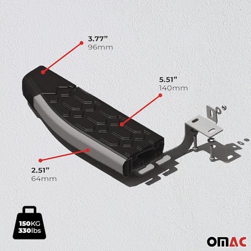 Estribos laterales OMAC para Mercedes M ML W163 1997-2005 miniatura 7