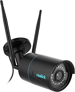 Reolink 2K+ Wired Outdoor Security Camera, 2.4/5GHz WiFi Outdoor Camera, IP67 Weatherproof, Person/Vehicle/Animal Detection with Alarms, 5MP Night Vision, Time Lapse, SD Card Slot, RLC-510WA, Black asin的图片