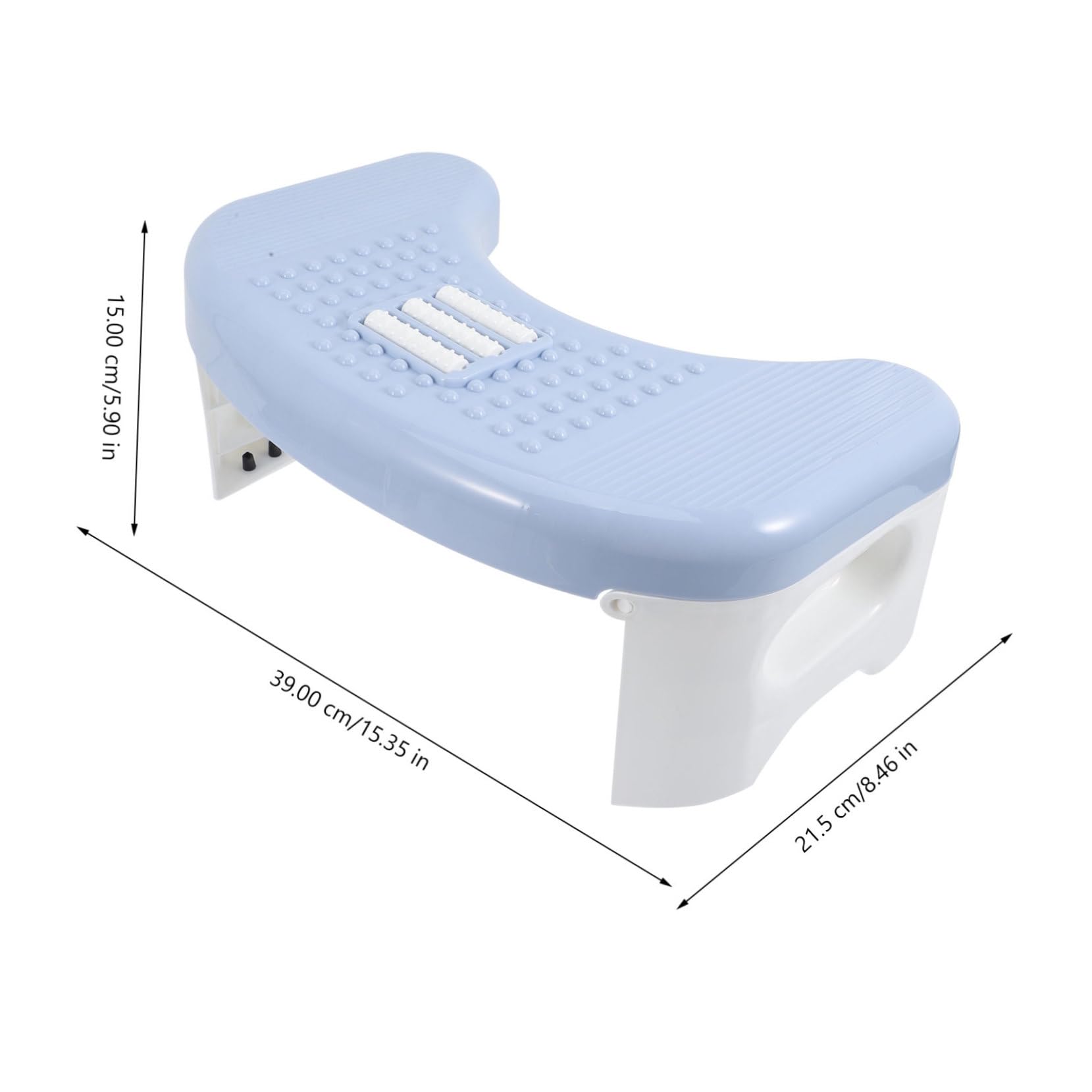 Gogogmee Potty Stool Feet Improve Squatting Posture Footrest Potty Bathroom Compact Plastic Step Stool for Toilet Accessory