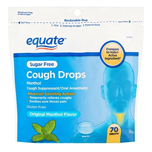 Equate (Compare to Halls) Sugar Free Cough Drops, Menthol, 70 Ct - 2 Packs