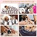 Abbylike Welpenzubehör, Starter-Set für kleine Hunde, enthält Leine, Näpfe, Zahnbürsten, Wasserflasche und mehr Zubehör für Hunde, 50-teiliges Set (schwarz)