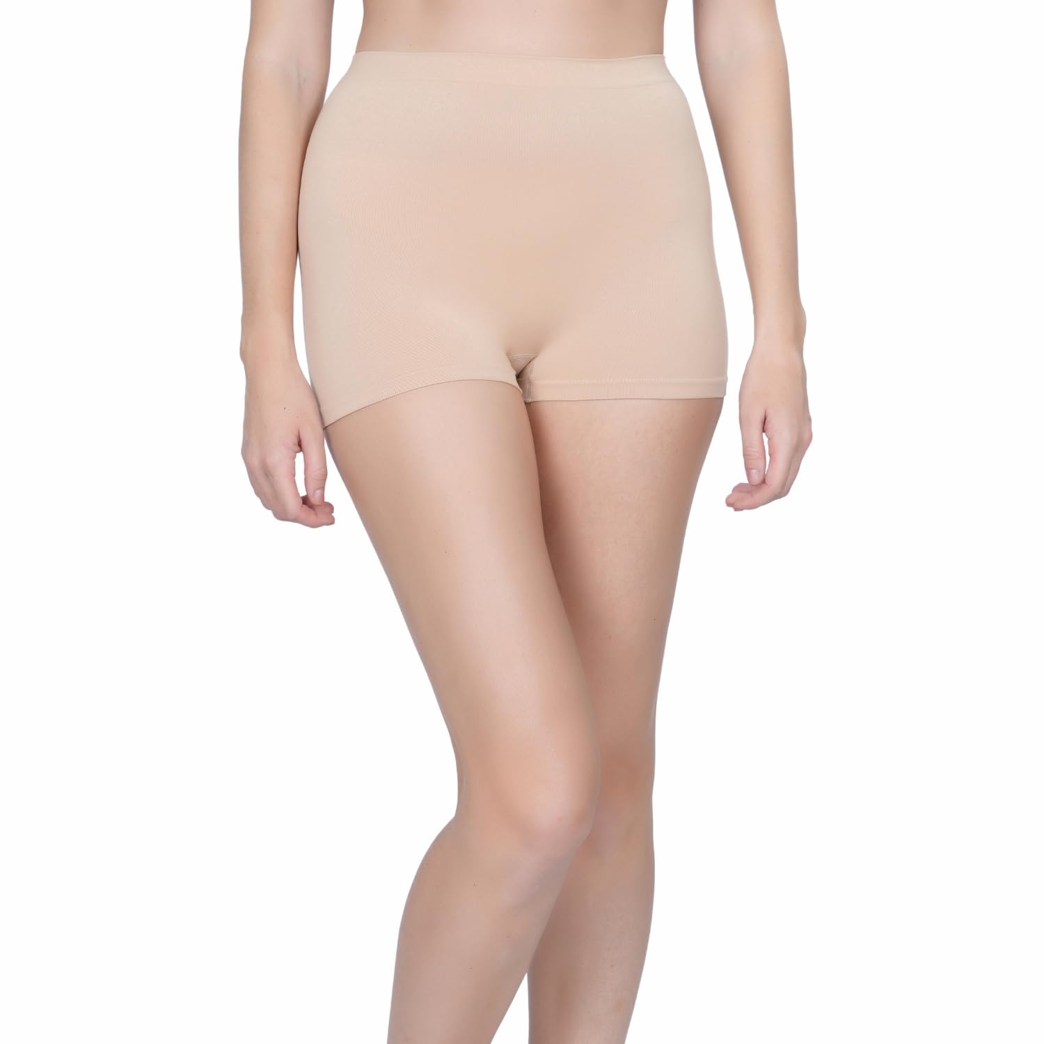 enskons seamless Women's Breathable and Comfortable Polyamide with Elastane Boy Shorts Panty Pack of 1-picture-48