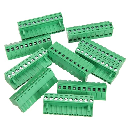 Connecteur mâle 10 broches 5.08 mm pas sans soudure pour carte PCB 300V
