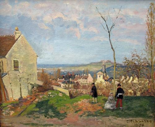 Toile graffiti art mural Louveciennes Pissarro déco chambre