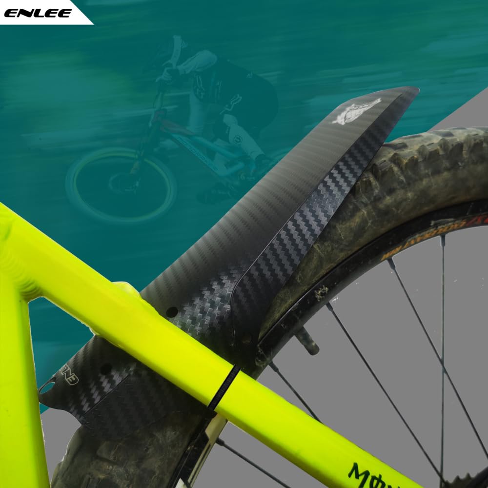 JIANJU Fahrrad-Schutzbleche, 2 Stück für Mountainbike, MTB-Schutzblech, Fahrrad-Schutzblech-Set, 272 mm x 156, vorne und hinten, kompatibel mit 26 Zoll, 27, 5, 29, Bunte Schönheit Sport & Freizeit