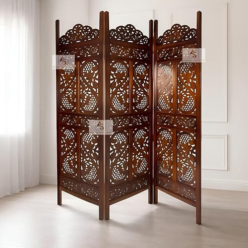 Image of Partition for Living Room,Divider,Partition Wall Divider Screen Separator, Wall Panel Divider for Hall | Bedroom |Office | Puja Room | Restaurant S Design (3- Panels)