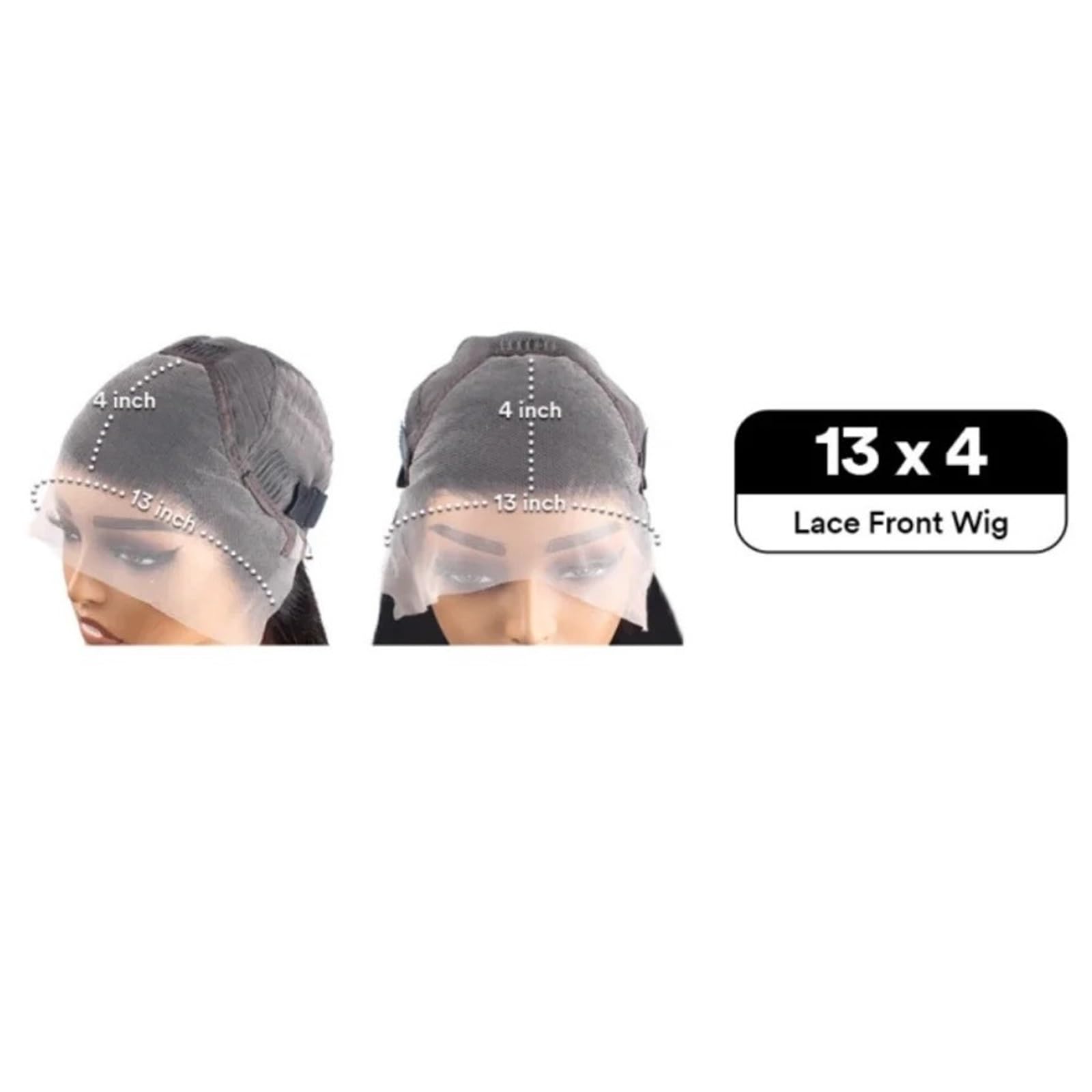 Peruka Wyróżnij proste peruki z ludzkich włosów 13x4 HD koronkowe przodu(36inches)