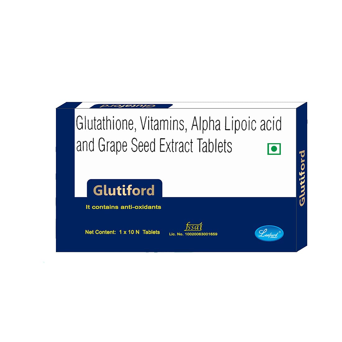 Leeford Glutiford Tablets For Glowing and Brightening Skin Pack of 10 Tablets (B0922Y97QS) Amazon Price History, Amazon Price Tracker
