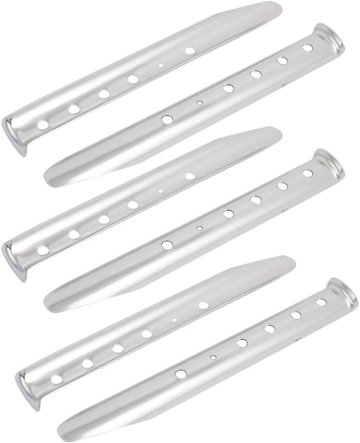 6pcs 12-inch Home hardware Aluminium Alloy Sand Snow Tent Stake Silver Tone for Camping Hiking Model:50as348qo367