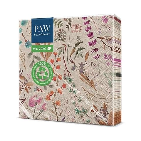 PAW Decor 3-Ply Nature Theme Napkins Cover