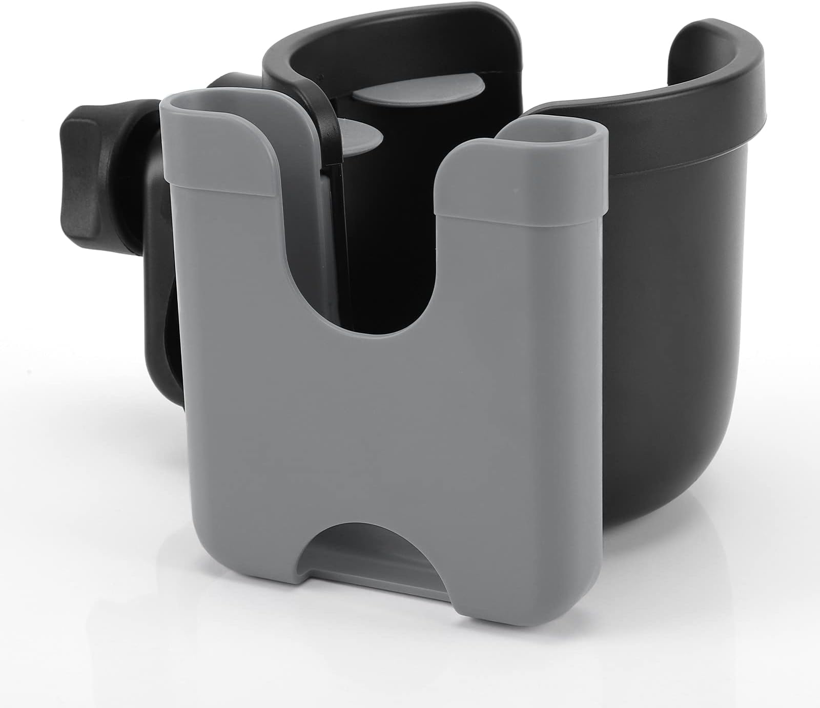 Accmor Stroller Cup Holder with Phone Holder, Bike Cup Holder, Universal Cup Holder for Uppababy Nuna Doona Strollers, 2-in-1 Cup Phone Holder for Stroller Bike Wheelchair Walker Accessory