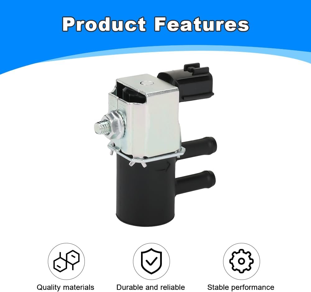 Vapor Canister Purge Control Solenoid Valve Compatible with Nissan Sentra 2015-2022, Altima 2019-2022, Kicks 2018-2021, Juke 2014-2017 Replacement for K5T48595 14930-3YM0A