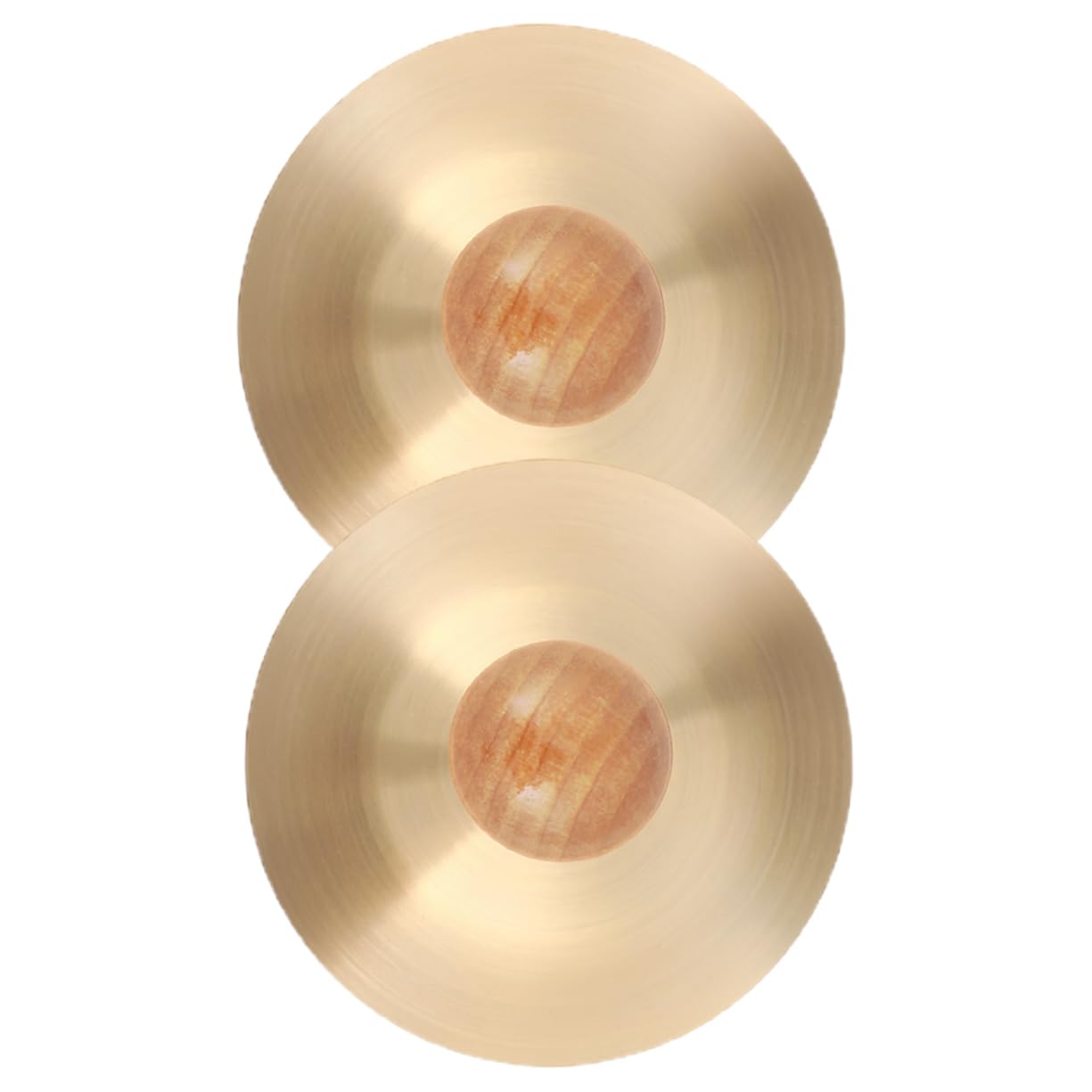 OFFSCH 2pcs Finger Cymbals for Musical Instrument for Belly Dancing Stage Performances Includes Handle for Comfortable Grip