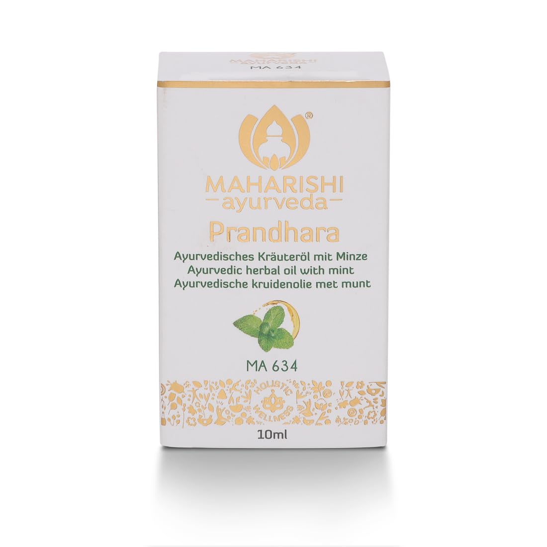 Maharishi Ayurveda "Prandhara" - Ayurvedisches Kräuteröl mit Minze | Ayurveda Allrounder-Öl | ideal für den täglichen Gebrauch | unterstützt bei allgemeinem Unwohlsein | 10 ml Glasfläschchen