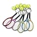 Axmerdal Tennis Racket Keychain Key Ring Creative Fashionable Alloy Tennis Ball Racquet Keychain Gift for Sport Lovers (silver)