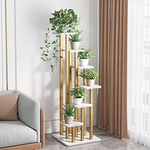 Garden Art Gold Metal Flower 6 Step Display Rack Pot Plant Stand Elegant Floor Stand with 6 Display Shelf for Home Office Wedding Party Decoration White (White) (B0BCYYPJ1W) Amazon Price History, Amazon Price Tracker
