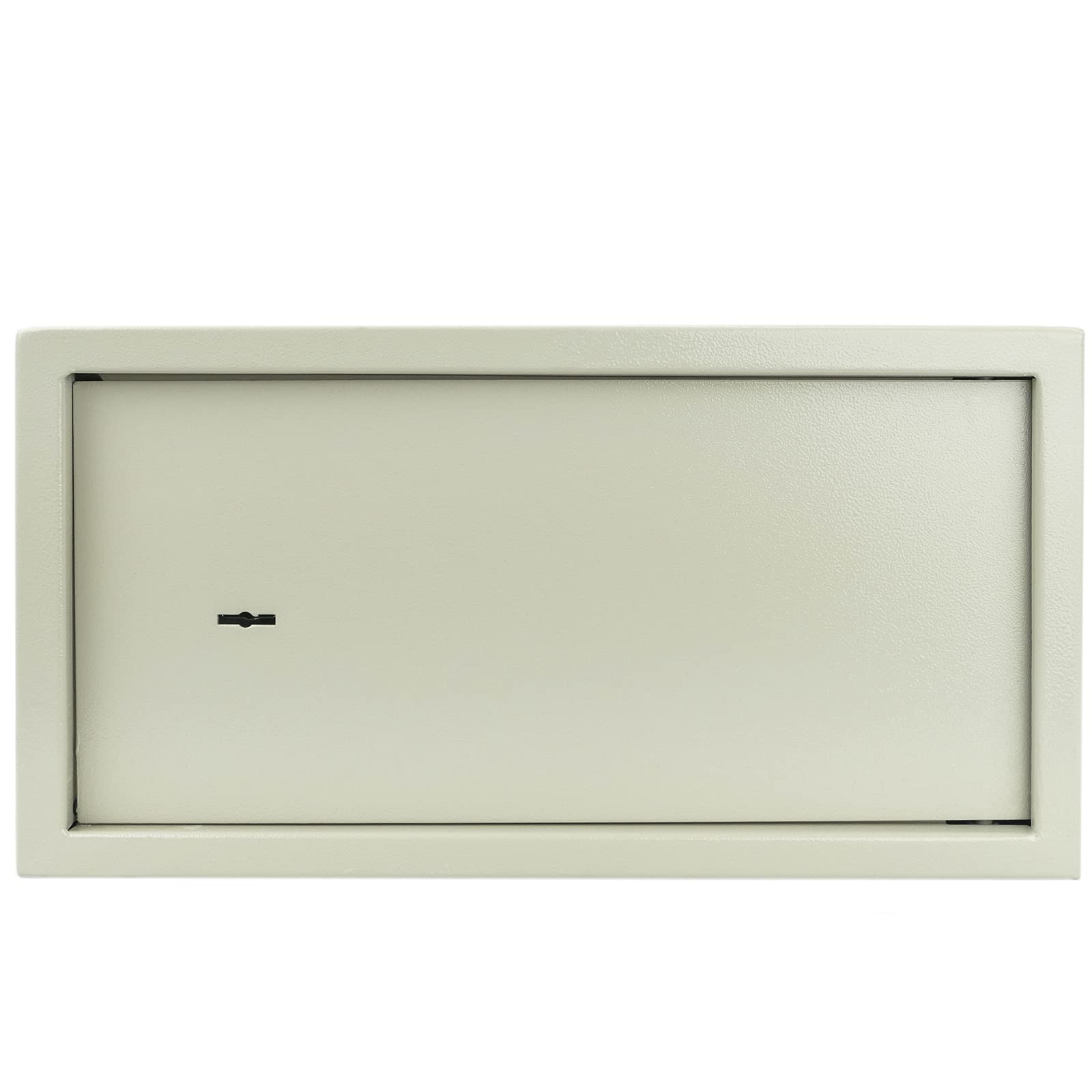 PrimeMatik - Coffre-fort de sécurité en acier avec clés 44 x 38 x 23 cm Beige