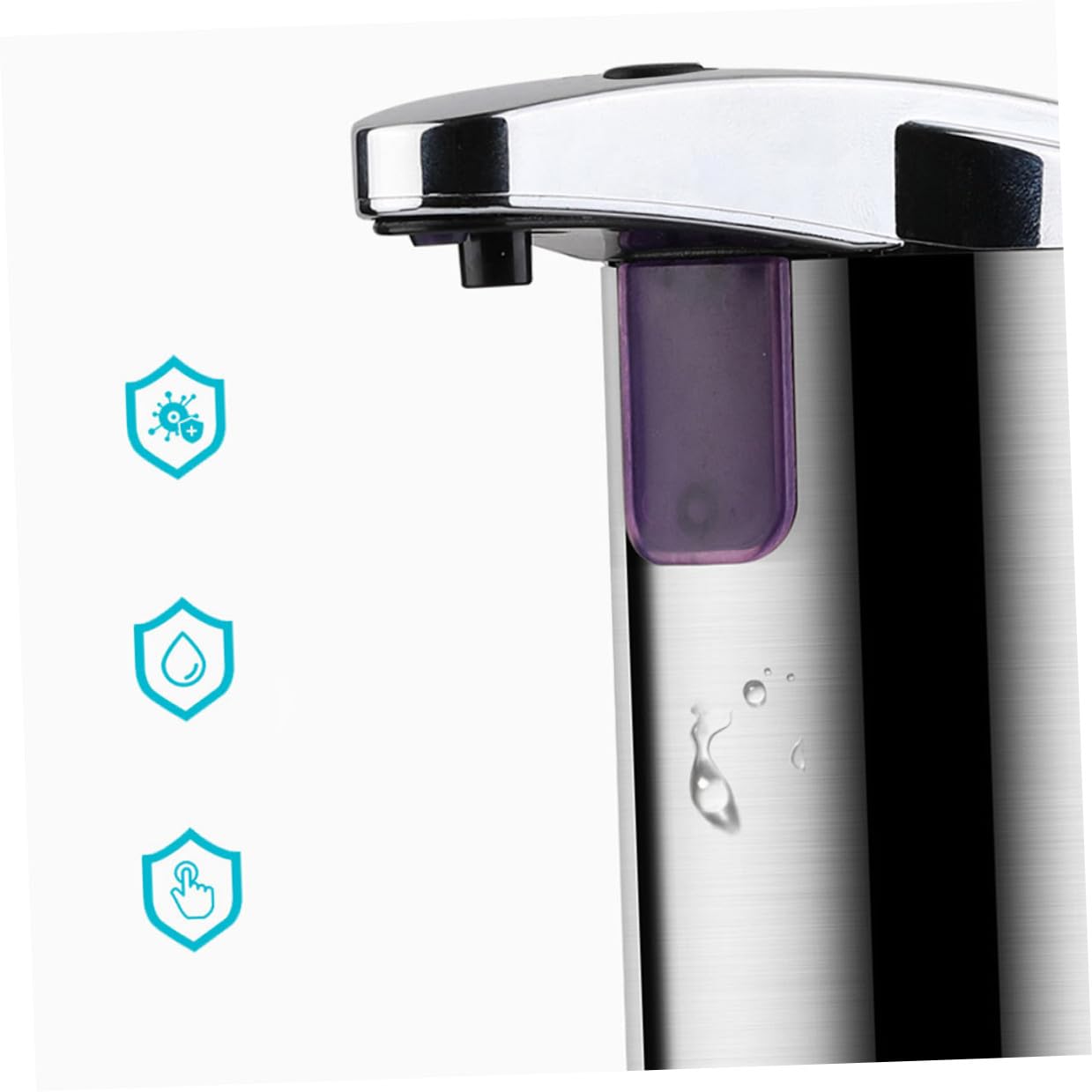 Dispensador de Jabón sin Contacto 250ml de Acero Inoxidable