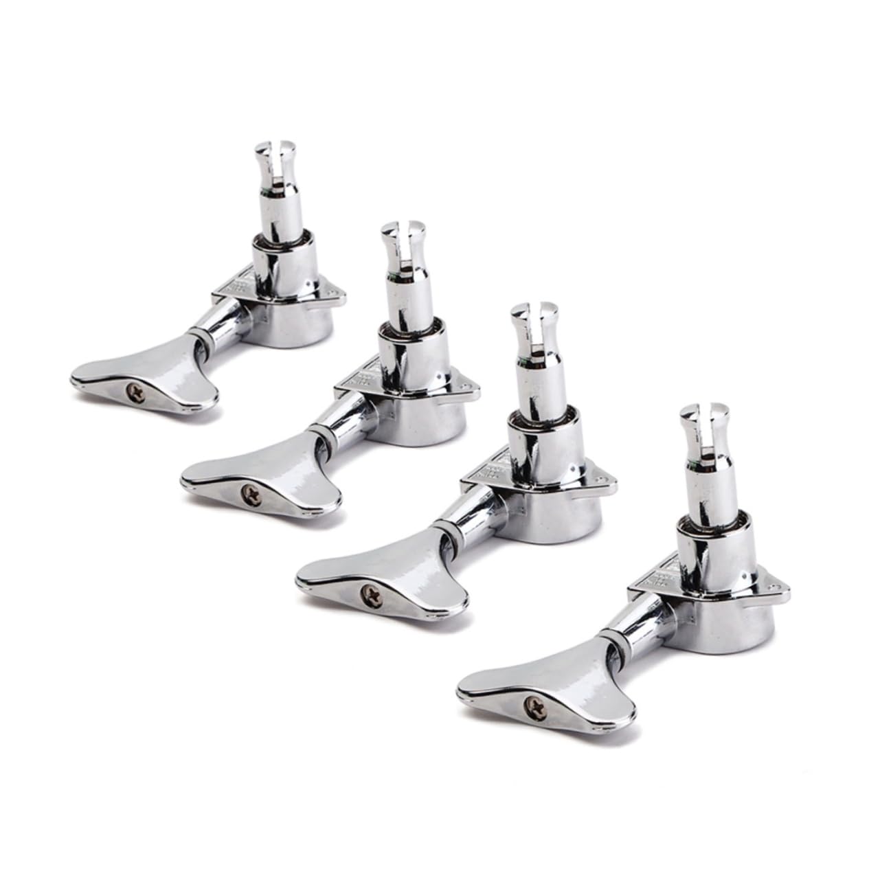 Yardwe Bass Guitar Tuning Pegs Sealed Machine Heads for Electric Acoustic Guitars Durable Plated Tuners with Screws and Ferrules for Efficient Bass Tuning