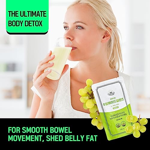 Freedomcafe 5 Day Detox Cleanse Ade White Grape - 5 Pack (16.90Oz) - Supports Healthy Digestive And Regular Bowel Movements, Detox Cleanse For Weight Management And Belly Fat, Bowel Cleanse #TOP6