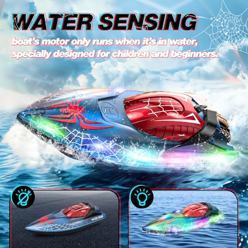 Deerc AU4-HJ819 Rc Spider Boat With Led Light For Kids, 2.4Ghz Full Proportional Remote Control Boat thumb #1