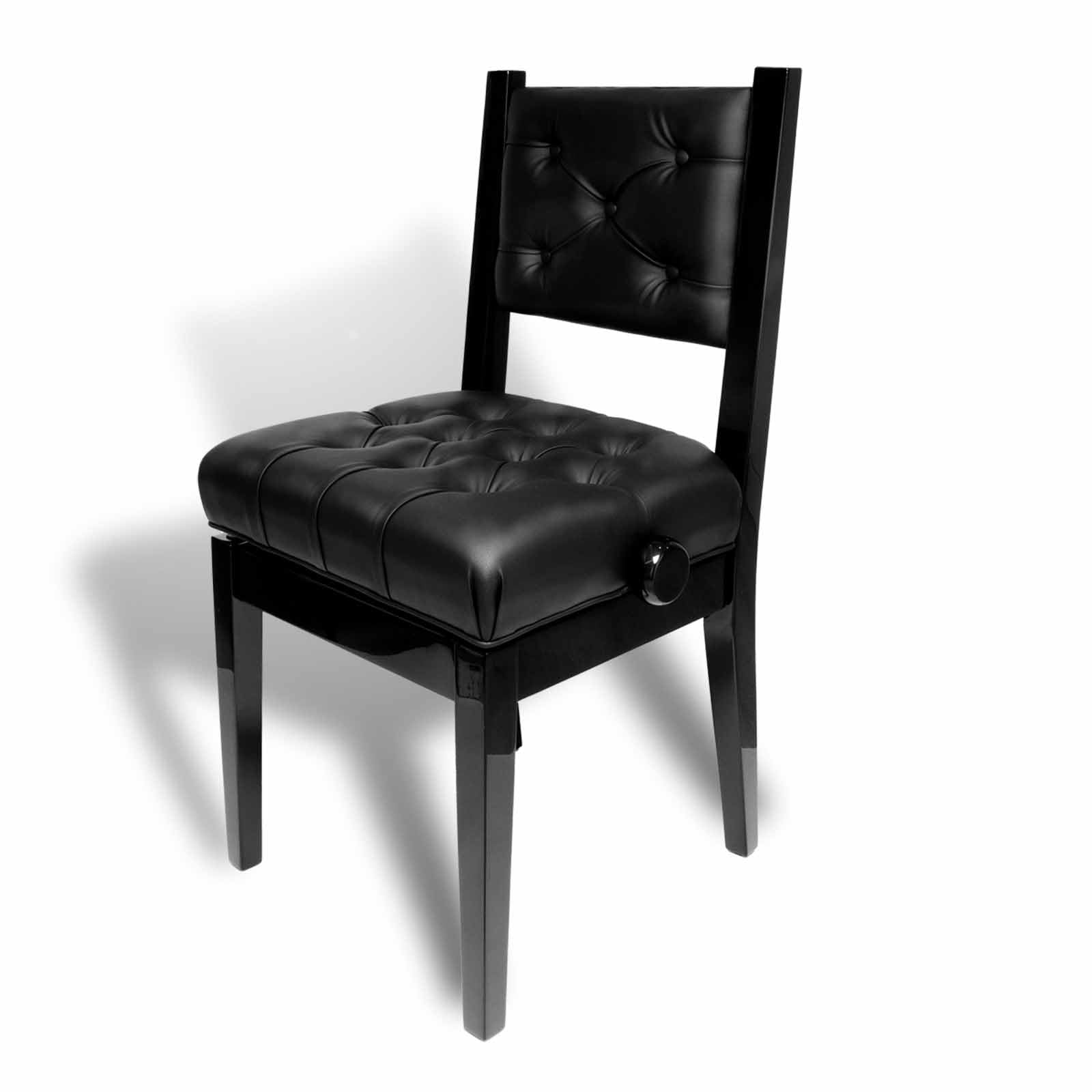 Bailanoom Adjustable Piano Chair Bench with Back Support,Black Piano Stool Music Bench,Musician Chair