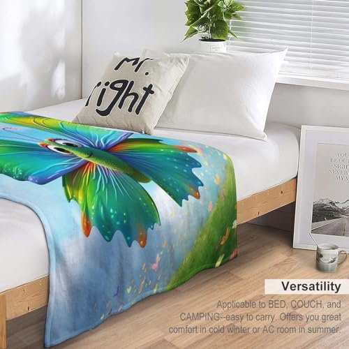 Couvertures polaires plaid flanelle douce lit 180x200 couverture papillon