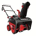 PowerSmart Single-Stage Gas Snow Blower, 21-Inch, 7.0HP 4-Stroke Engine, Durable Structure, Red/Black Design, Compact and Stable, Easy to Maneuver, Efficient in Clearing Large Areas of Snow