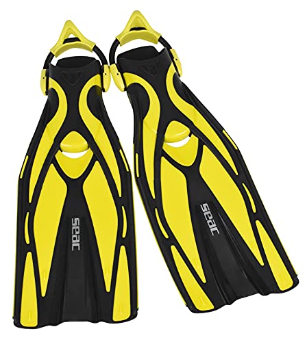 Seac F1 S, Hochleistungs- und Ultraleichte Tauchflossen mit Gummiband, 730 Gramm