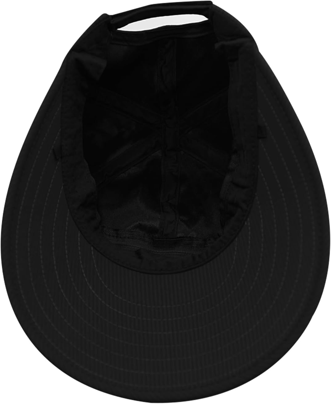 LJCZKA Wide Brim Sun Visor Hat for Women,2 in 1 Zip-Off Sun Protection Visor,Packable Ponytail Visor for Daily Outdoor Sport - Image 3