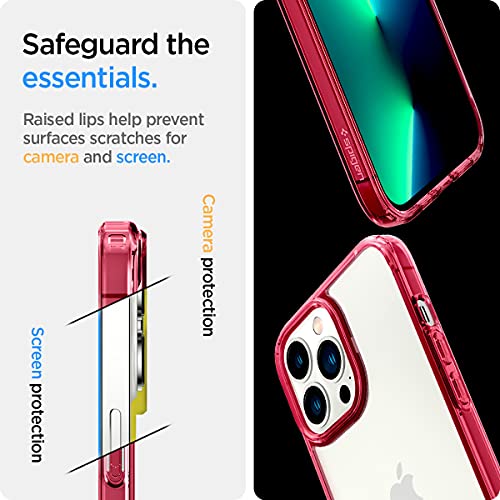 Image of Spigen for iPhone 13 Pro Max Case, Ultra Hybrid [No Magnet Ring][Anti-Yellowing] - Red Crystal