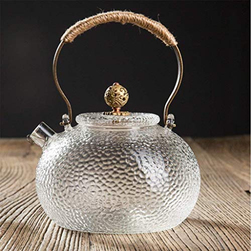 Handgemachte Kessel Glas Teekanne Beständig gegen Hochtemperatur Kaltkessel Gesundheitstopf 600ml