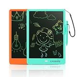 CARRVAS LCD Writing Tablet 2 Pack 10 Inch Colorful Drawing Pad Reusable Electronic Doodle Board Toy