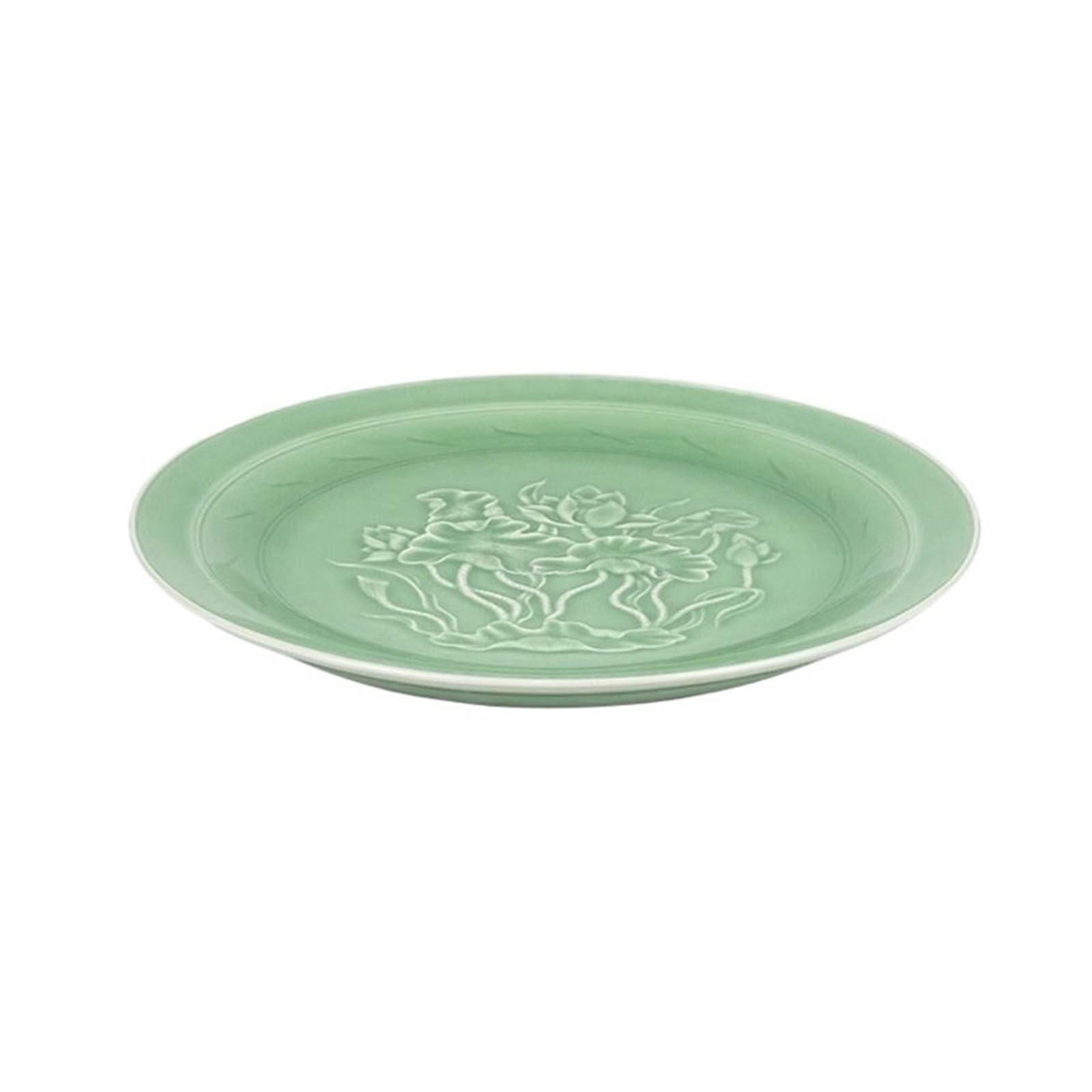Flower Pot Tray Chinese Style Art Flower Arranging Saucer Lotus Pattern Ceramic Drip Tray Ikebana Bowl