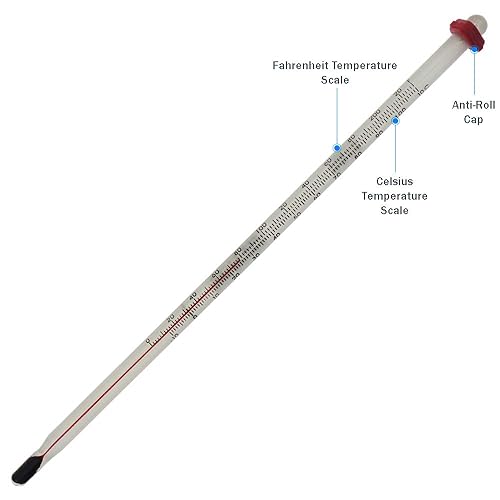 Miniatura 2 de Termómetro de elaboración casera para elaborar vino y cerveza - Termómetro de vidrio para cerveza casera - Equipo de fabricación de vino y cerveza
