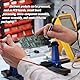 12 Stück Flexibler Löthilfe Krokodilklemmen mit Magnetfuß und 1 Eisenbox, Dritte Hand löten, Model Painting Tool mit Standfuß, Ideal für Modellierung, Helfende Hand Löten und für Hobby-Modellierung