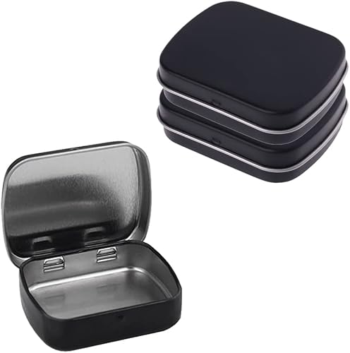 Miniatura 5 de AKOAK 3 recipientes rectangulares vacíos con bisagras de 2.4 x 1.7 x 0.6 pulgadas para kit de primeros auxilios, kits de supervivencia,