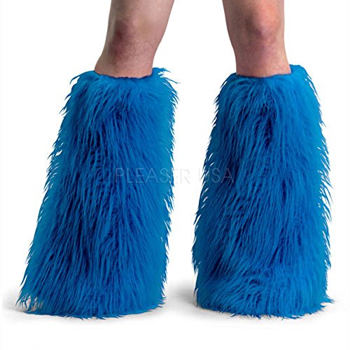Faux Fur Boot Sleeves(One Size-Blue/Fur)
