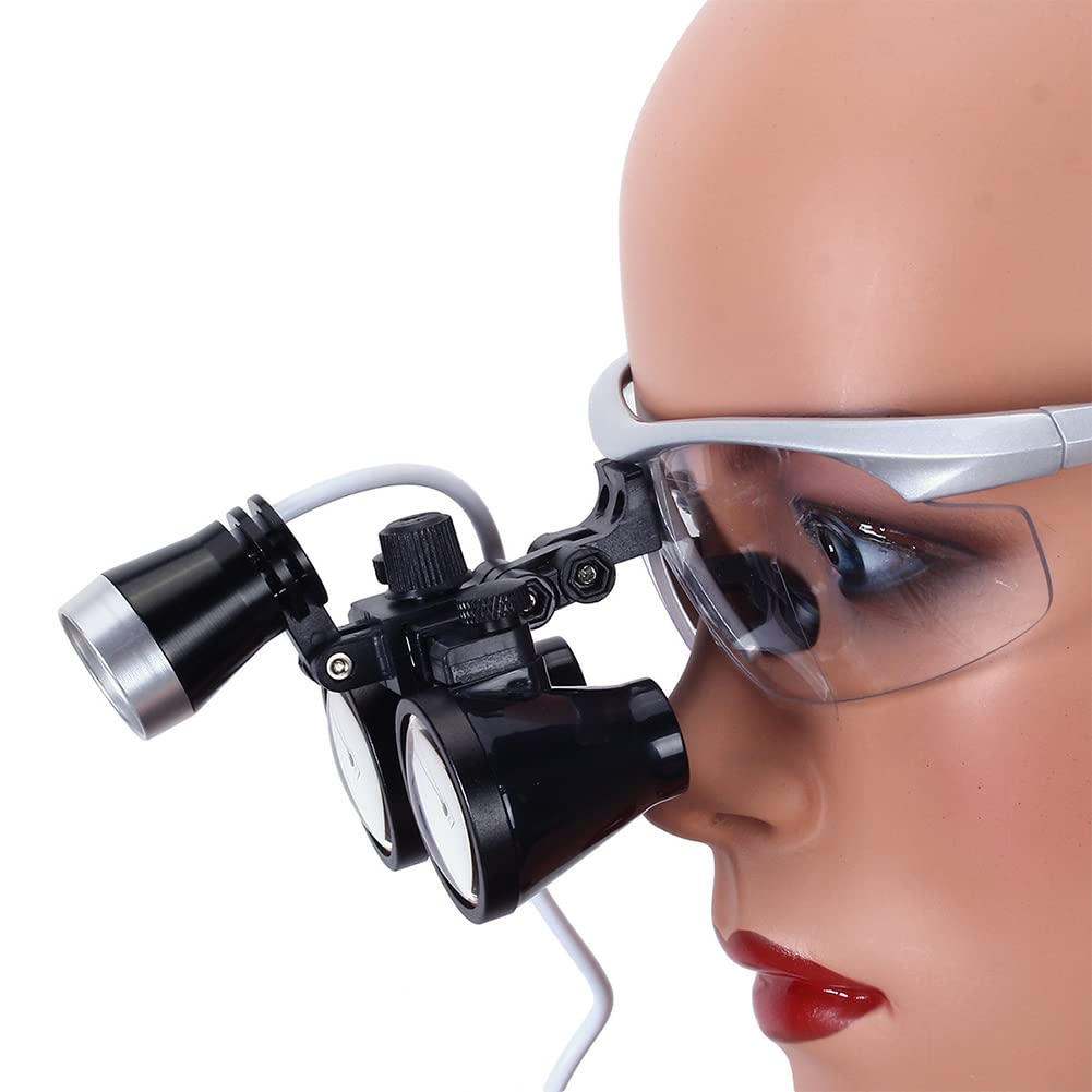 Loupes 3.5 avec lumière, Loupes, Loupes binoculaires Portables en Verre Optique, Loupe binoculaire pour Laboratoire,