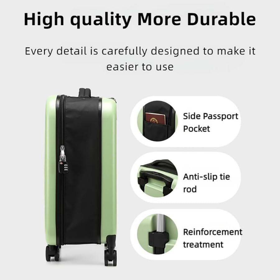 Valise pliable 20 pouces compacte avec serrure à code pour bagage cabine avion