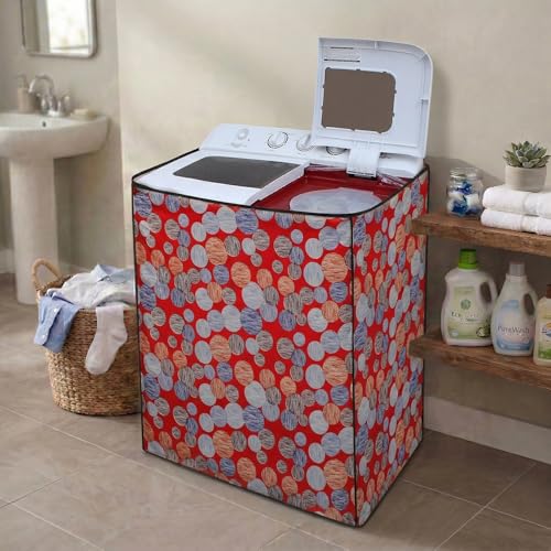Image of DREAM CARE Waterproof & Dustproof Washing Machine Cover Top Load & Semi Automatic Suitable for 7 kg, 7.2 kg, 7.5 kg (83 x 95 x 51 cms)